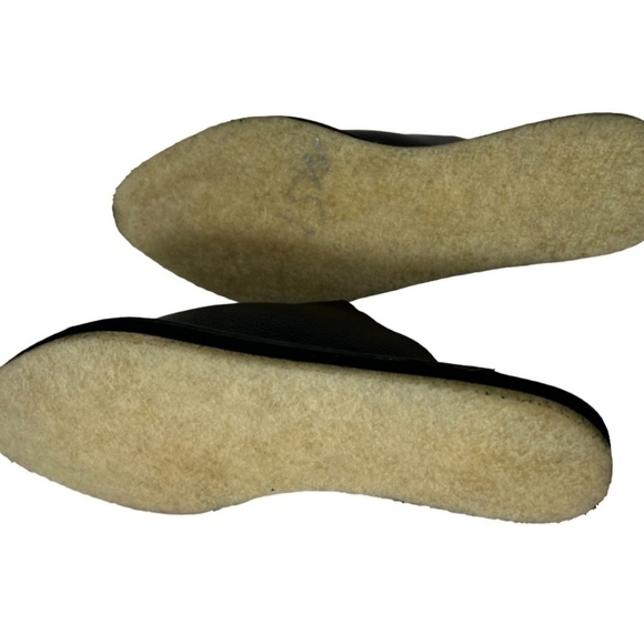 *NWOT* Free People Black Leather Nova Woven Detail Slip On Mule Flat Size 38 / 8 - Picture 8 of 11